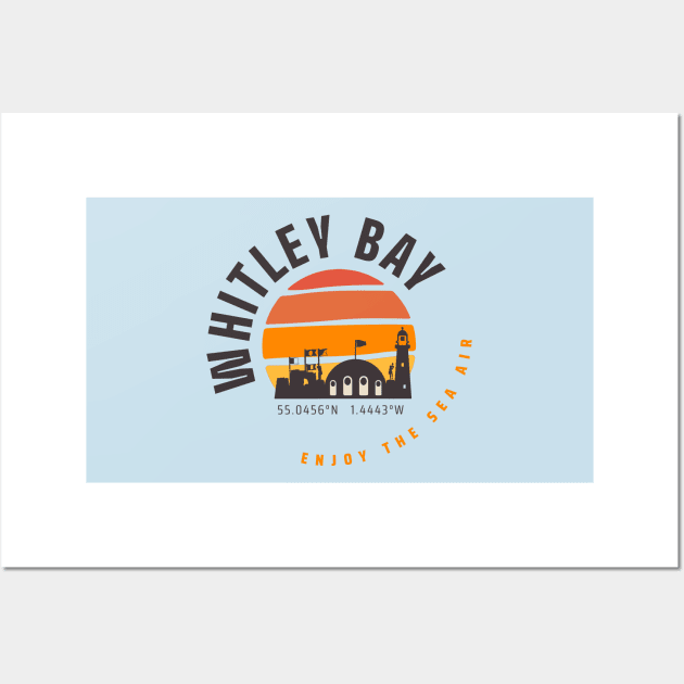 Whitley Bay Sunset Wall Art by NORTHERNDAYS
